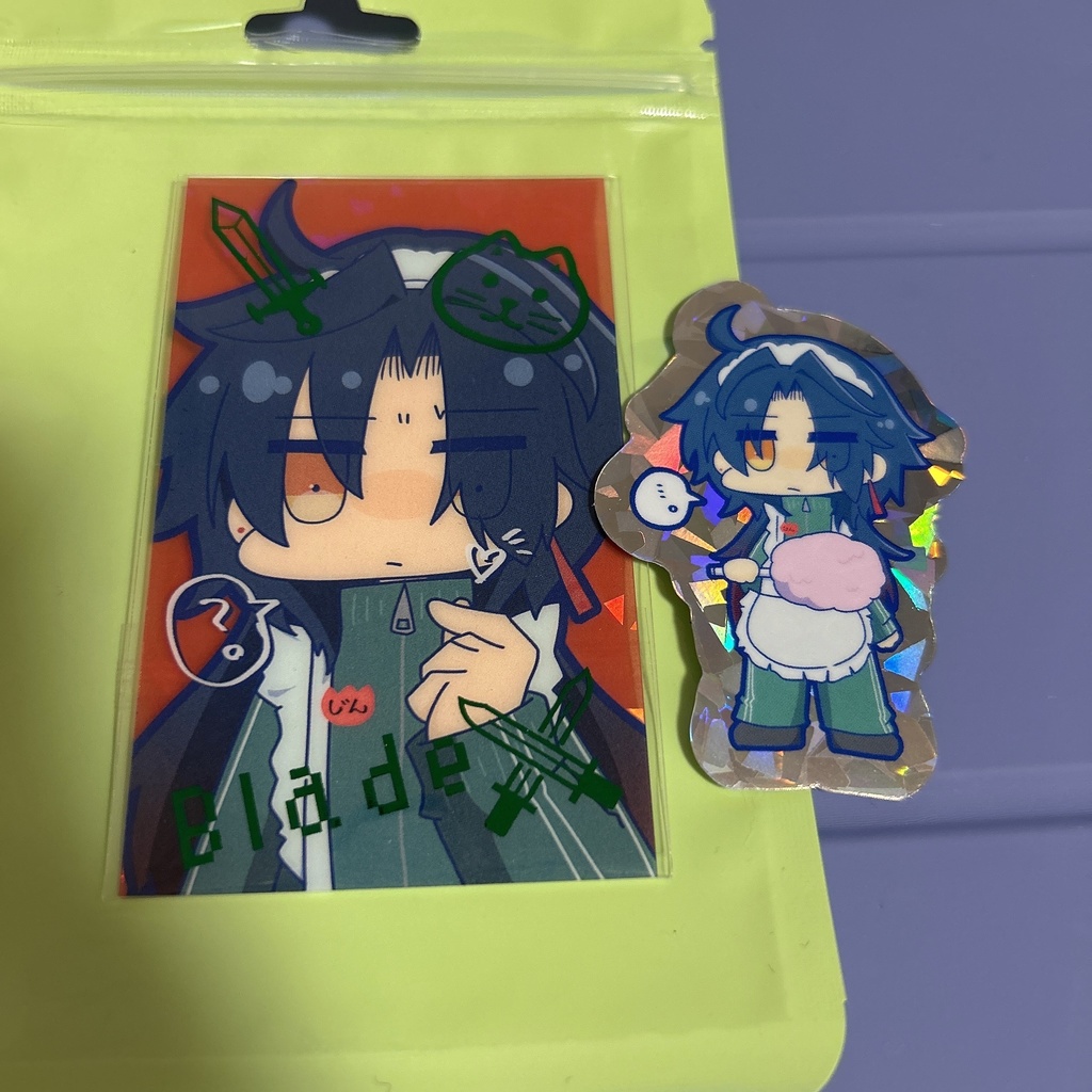 刃クリアカード＆ステッカーセット