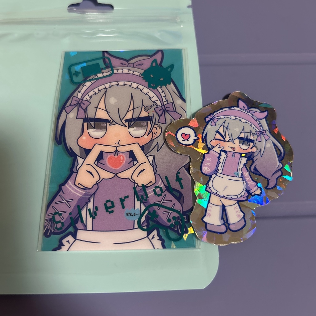 銀狼クリアカード＆ステッカーセット