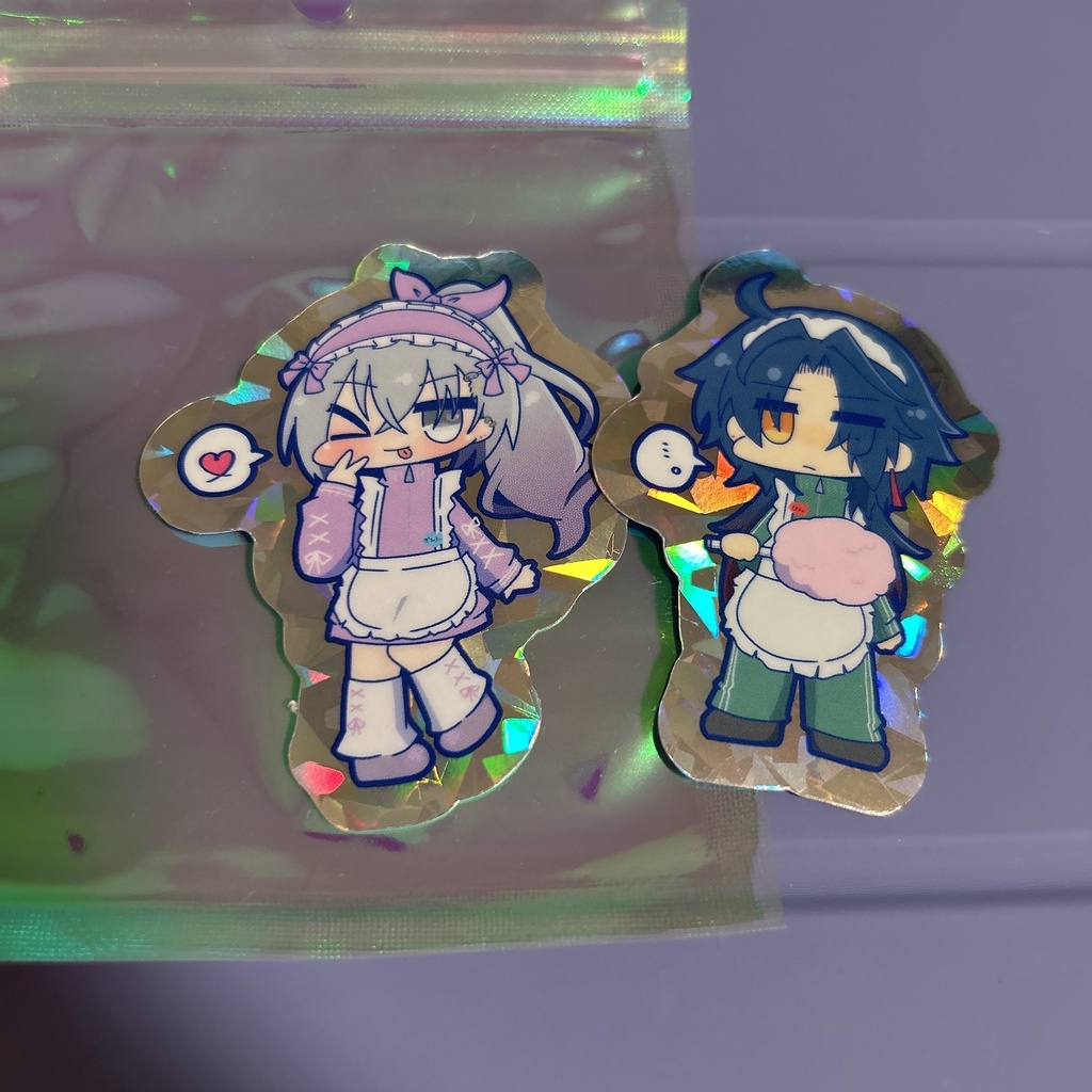 刃＆銀狼ステッカーセット