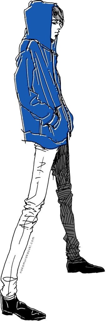 "Blue" いけめんファッショニスタ iPhone ケース