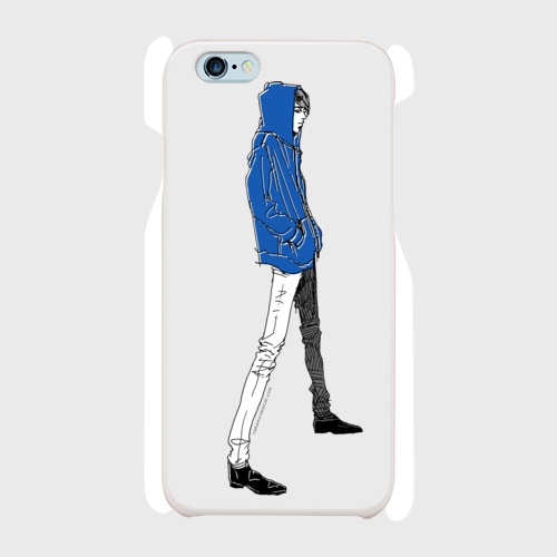 "Blue" いけめんファッショニスタ iPhone ケース
