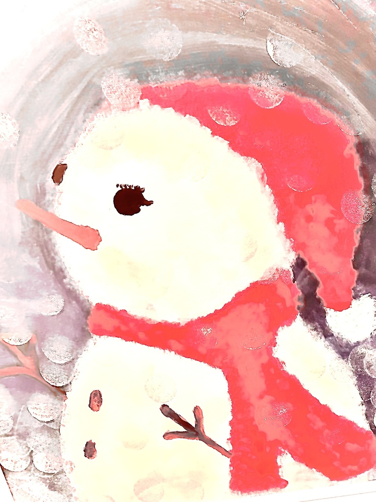 ゆきだるま（赤）