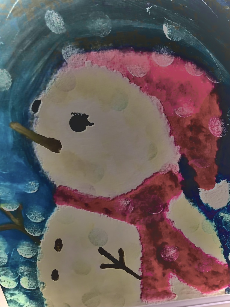 ゆきだるま（青）