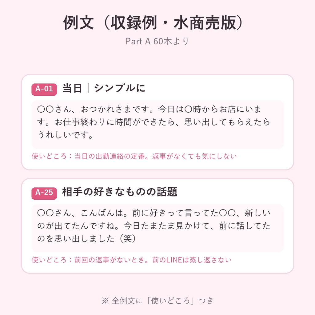 お客さんへの営業LINE 例文集【水商売版】キャバ・ラウンジ・ガルバ・スナック