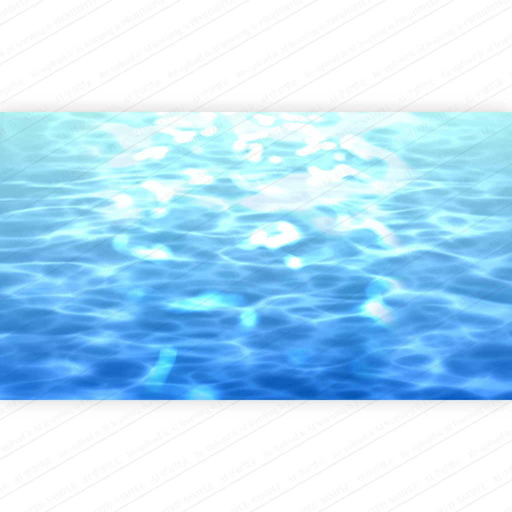 キラキラ輝く青い水面の背景テクスチャ・水光イメージ素材 高画質 動画あり