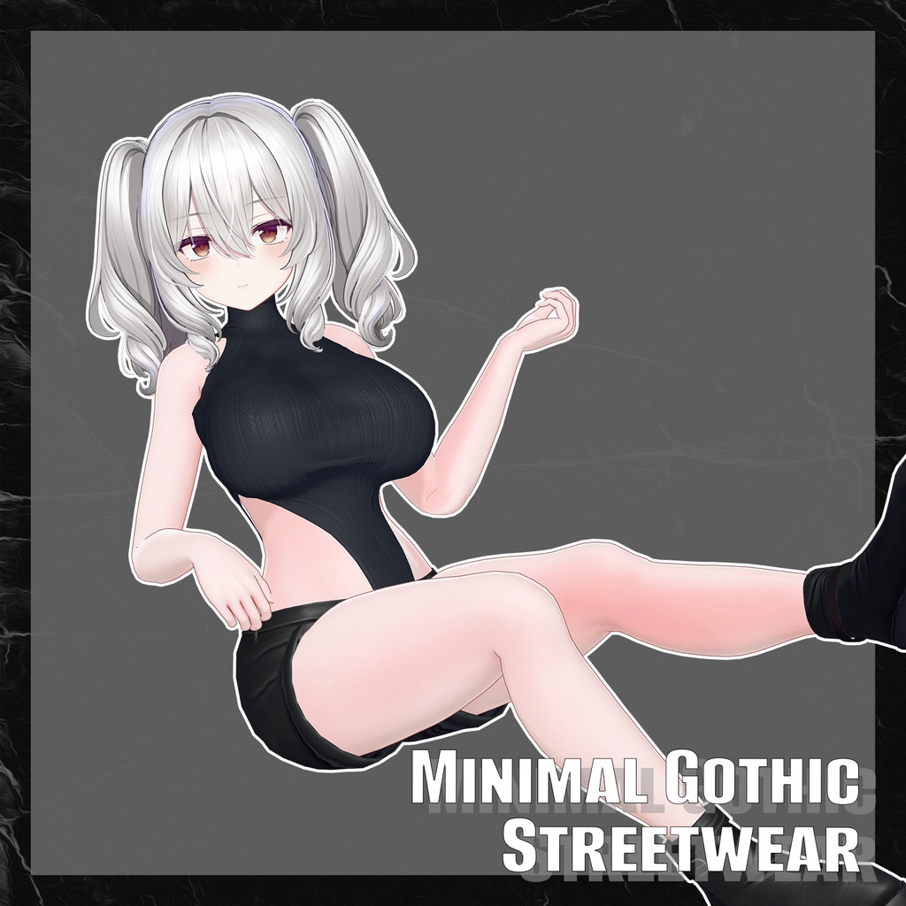 Minimal Godthic Streetwear 『3アバター対応』