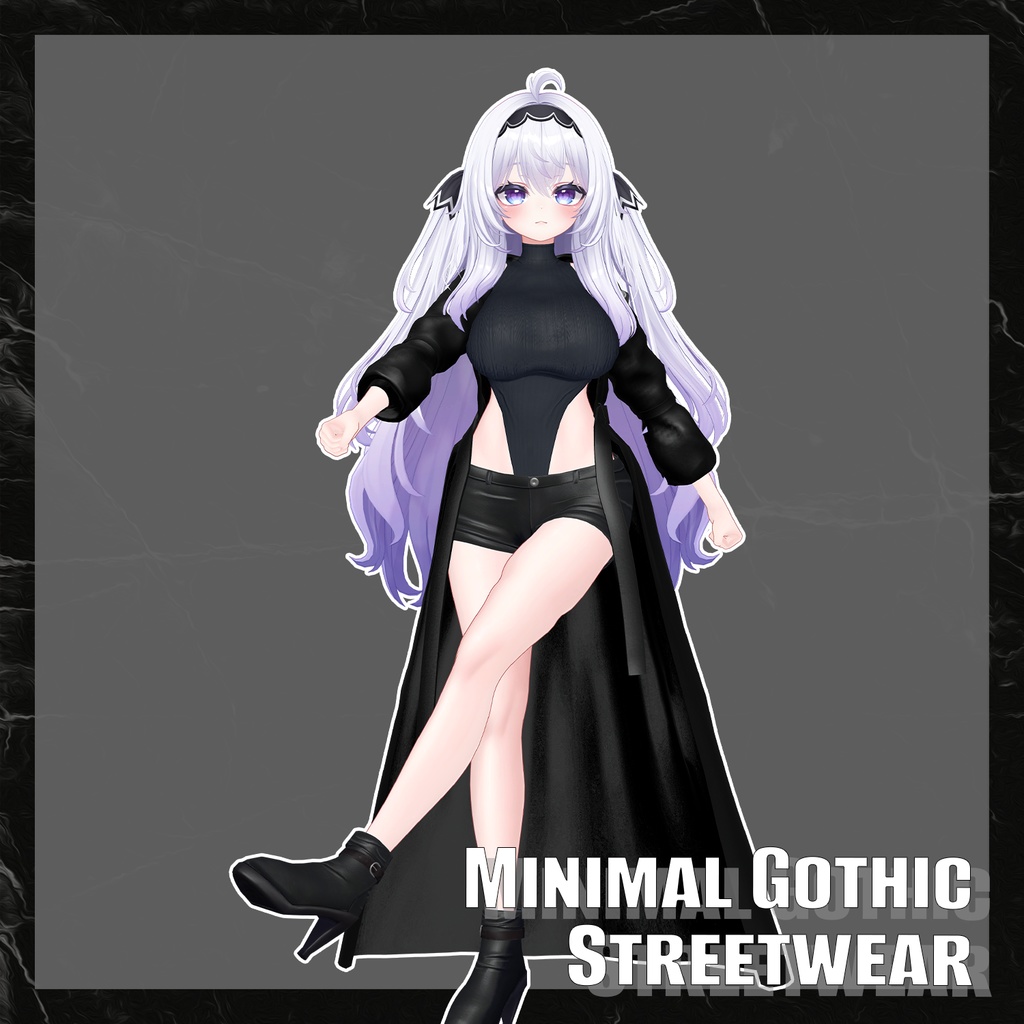 Minimal Godthic Streetwear 『3アバター対応』