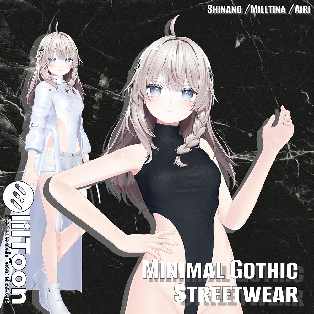 Minimal Godthic Streetwear 『3アバター対応』