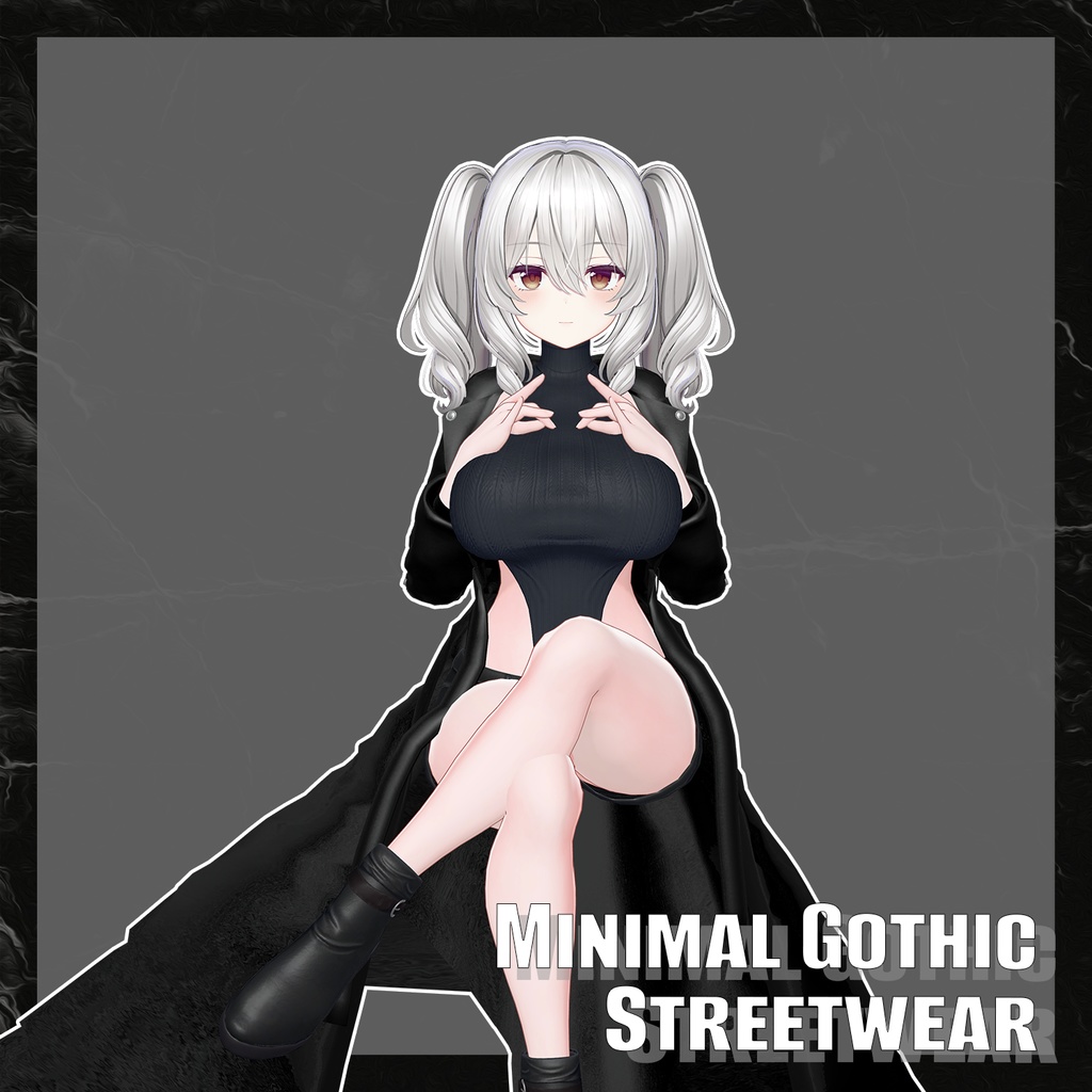 Minimal Godthic Streetwear 『3アバター対応』