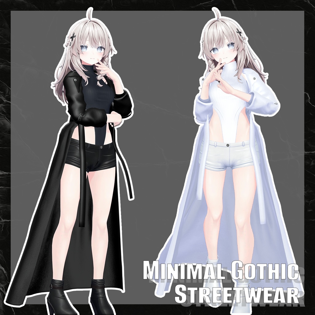 Minimal Godthic Streetwear 『3アバター対応』