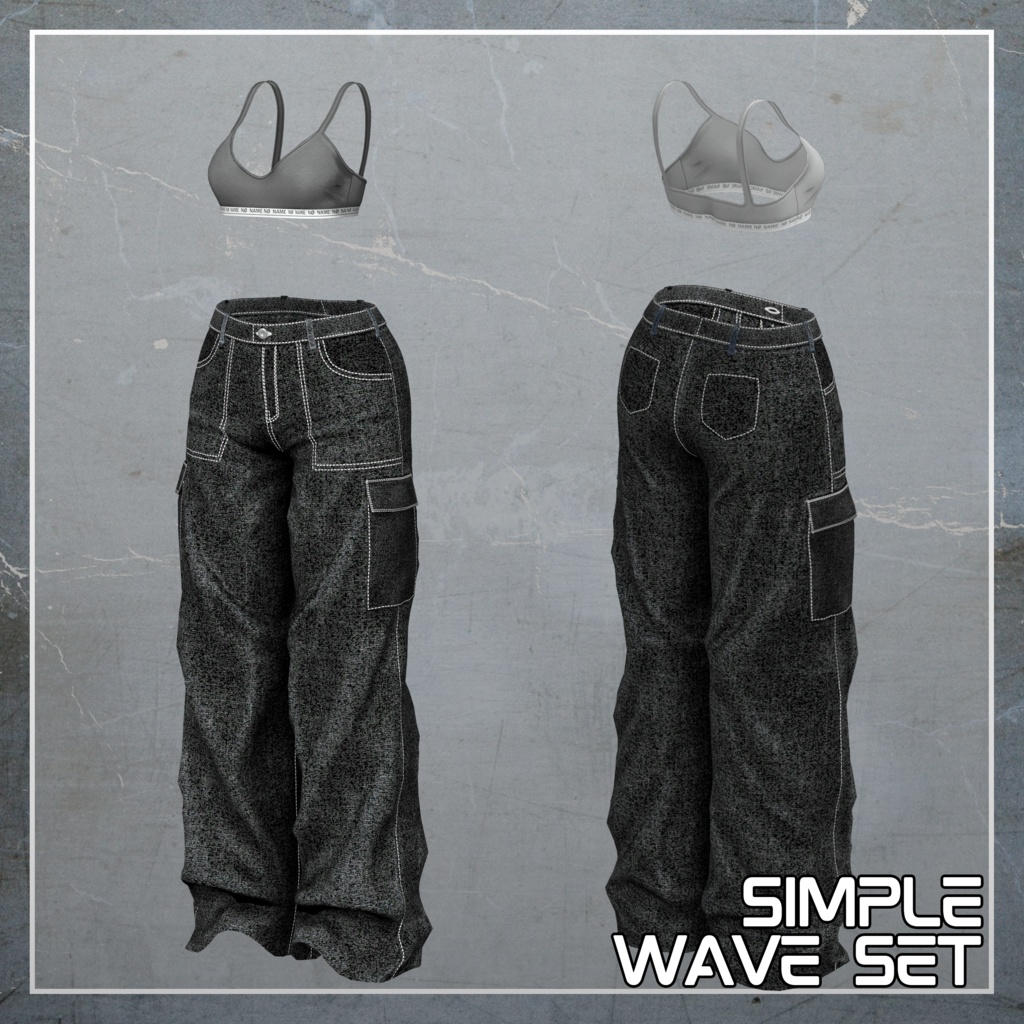 シンプルウェーブセット(Simple Wave Set)『7アバター対応』