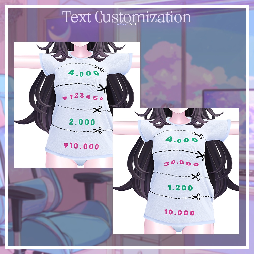 アンロックシャツ(Unlock Shirt) 『7アバター対応』