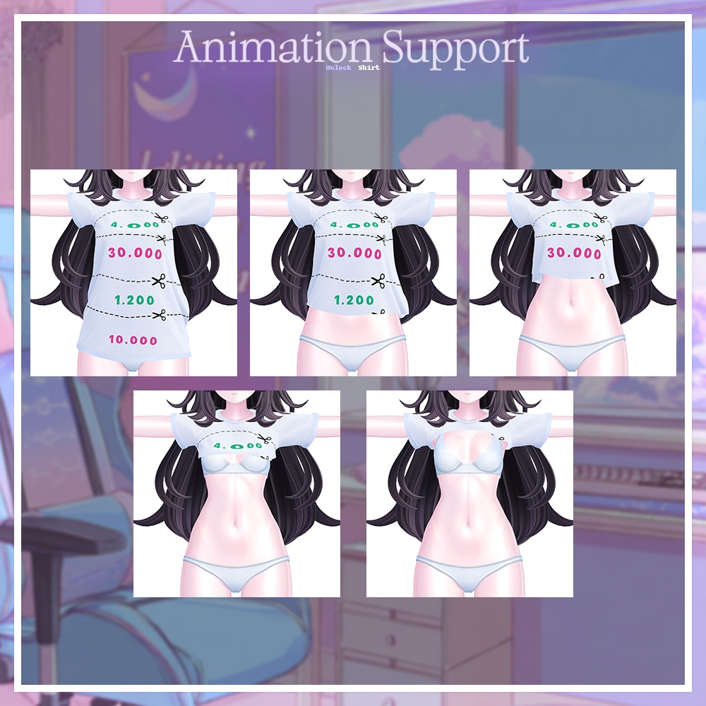 アンロックシャツ(Unlock Shirt) 『7アバター対応』