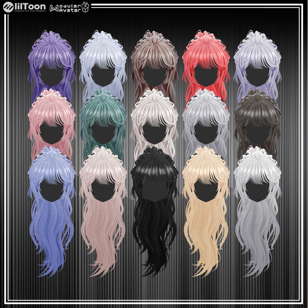 🎉『20% SALE』🎉PALE TRACE HAIR 『16アバター対応』