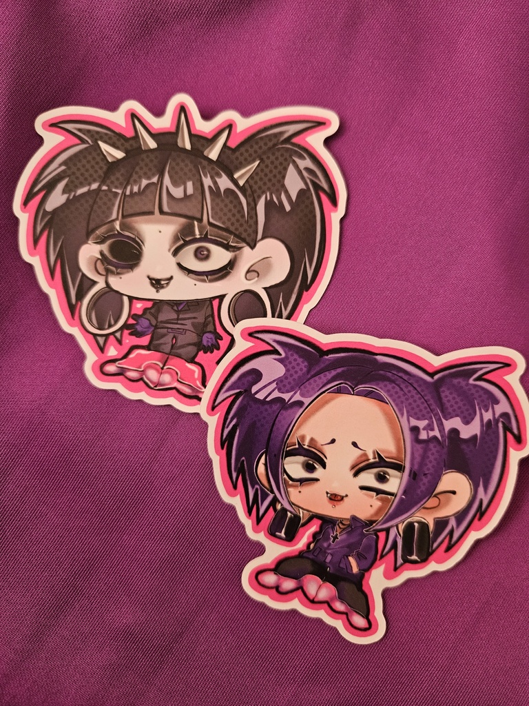 神白､蓮、ステッカー