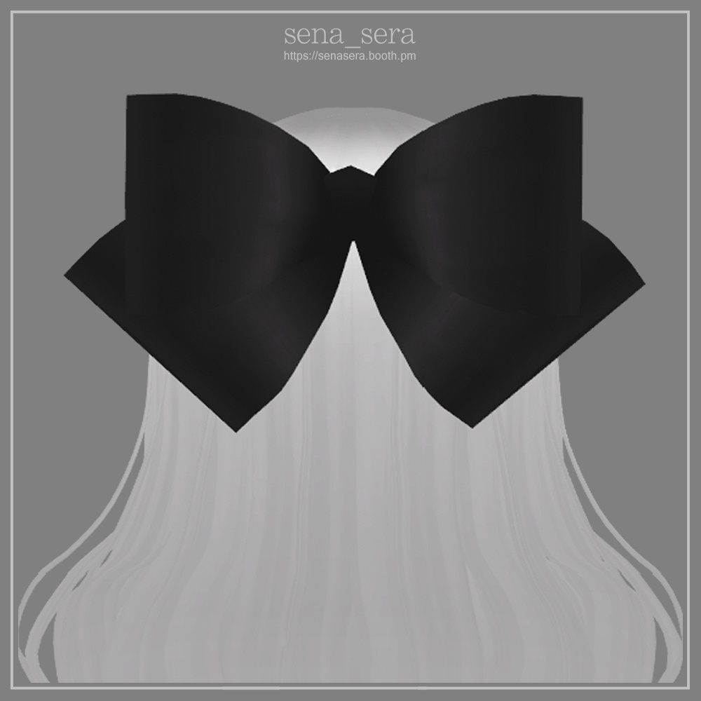 【VRoid】ボリュームリボンバレッタ / Volume ribbon barrette