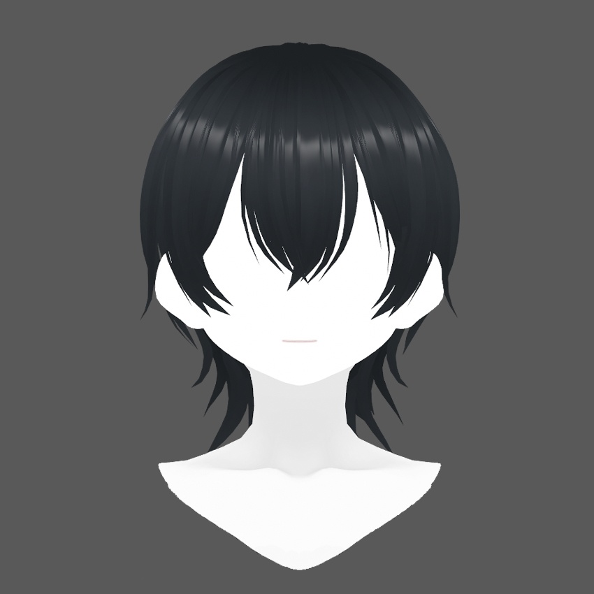 【VRoid】 ウルフカットヘア