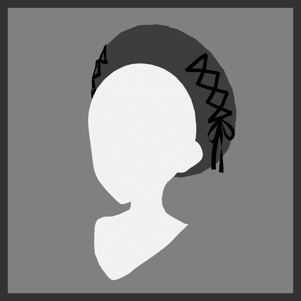 【VRoid】レースアップベレー