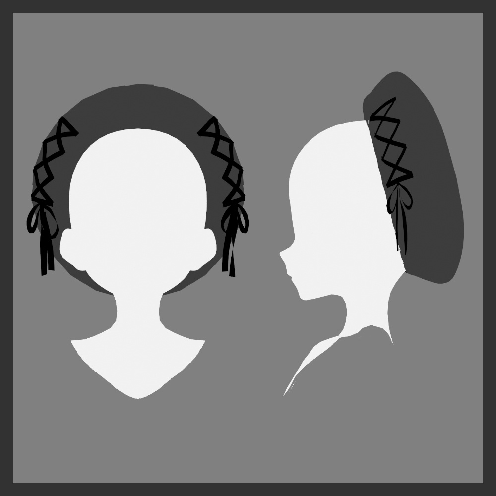 【VRoid】レースアップベレー