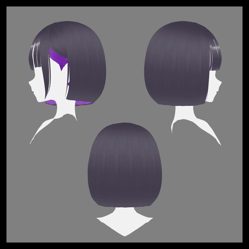 【VRoid】ぱっつんミニボブ