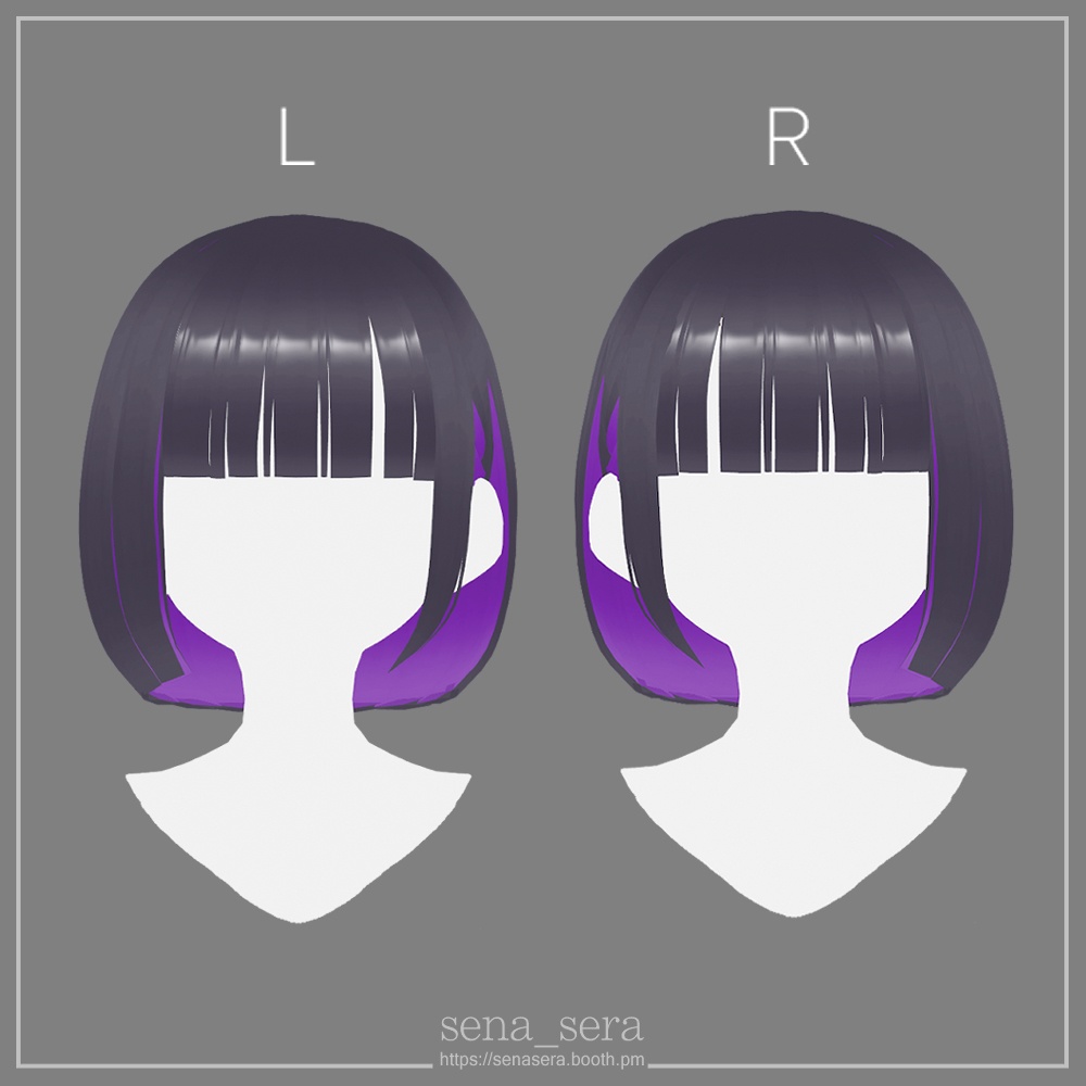 【VRoid】ぱっつんミニボブ / Straight mini bob hair