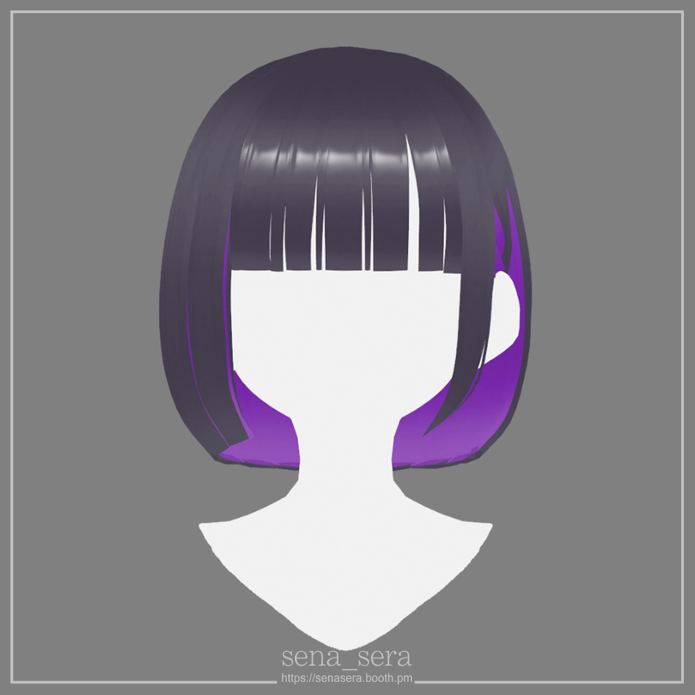 【VRoid】ぱっつんミニボブ / Straight mini bob hair