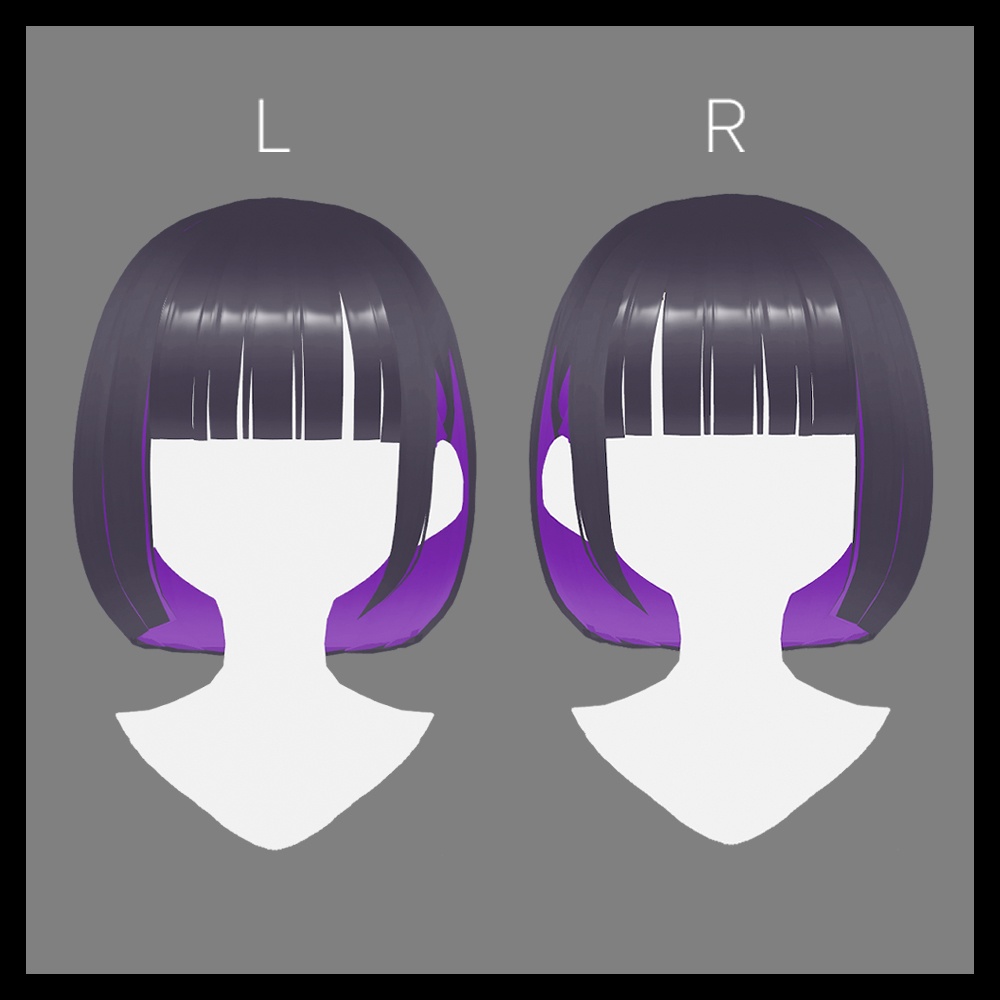 【VRoid】ぱっつんミニボブ