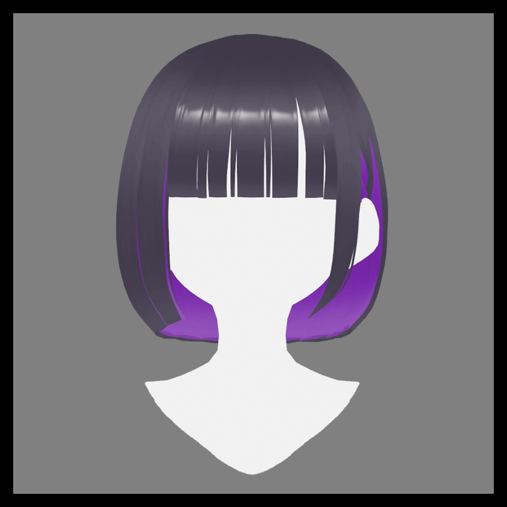 【VRoid】ぱっつんミニボブ / Mini bob cut hair