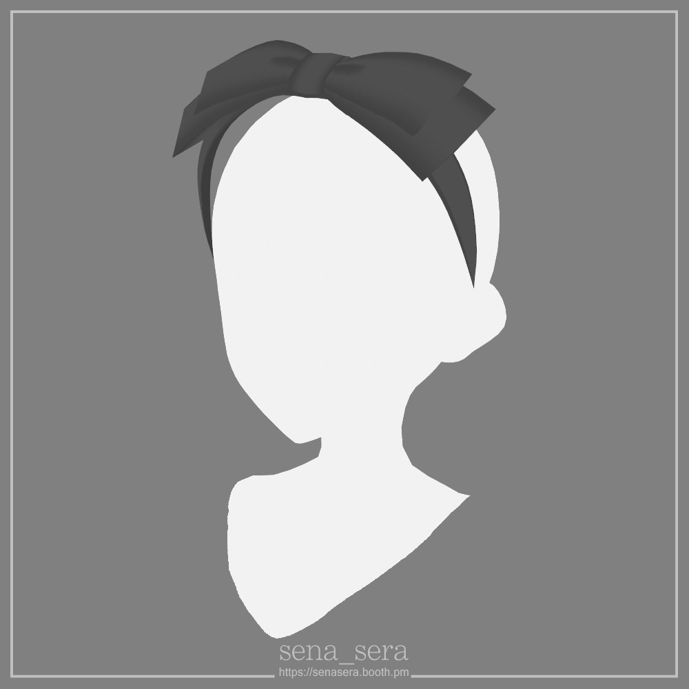 【VRoid】リボンカチューシャ / Ribbon headband