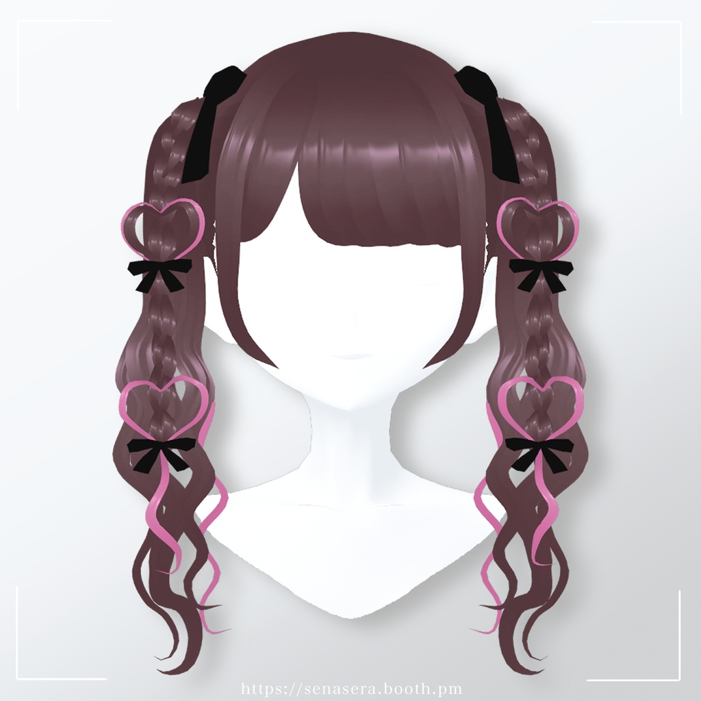 【VRoid】ヘアメツインテール