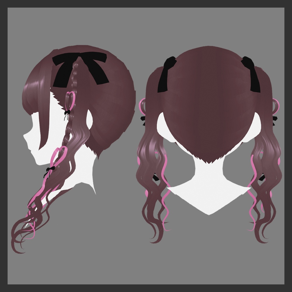 【VRoid】ヘアメツインテール