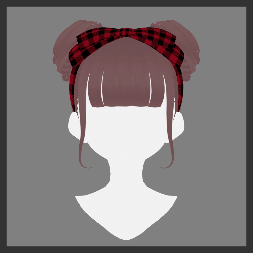 【VRoid】くまみみおだんごヘア / Bear ears hair