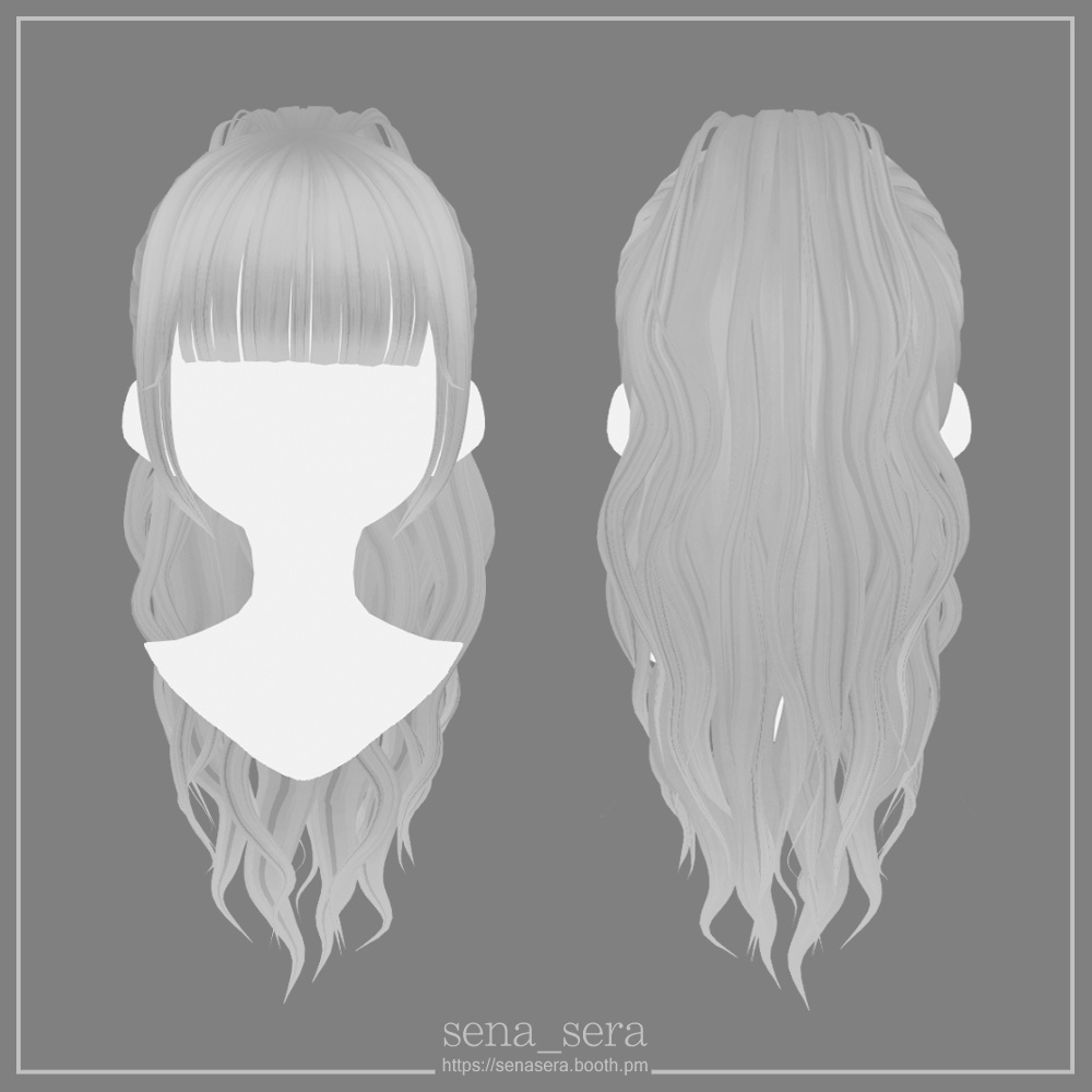 【VRoid】ボリュームハイポニー / Volume high ponytail