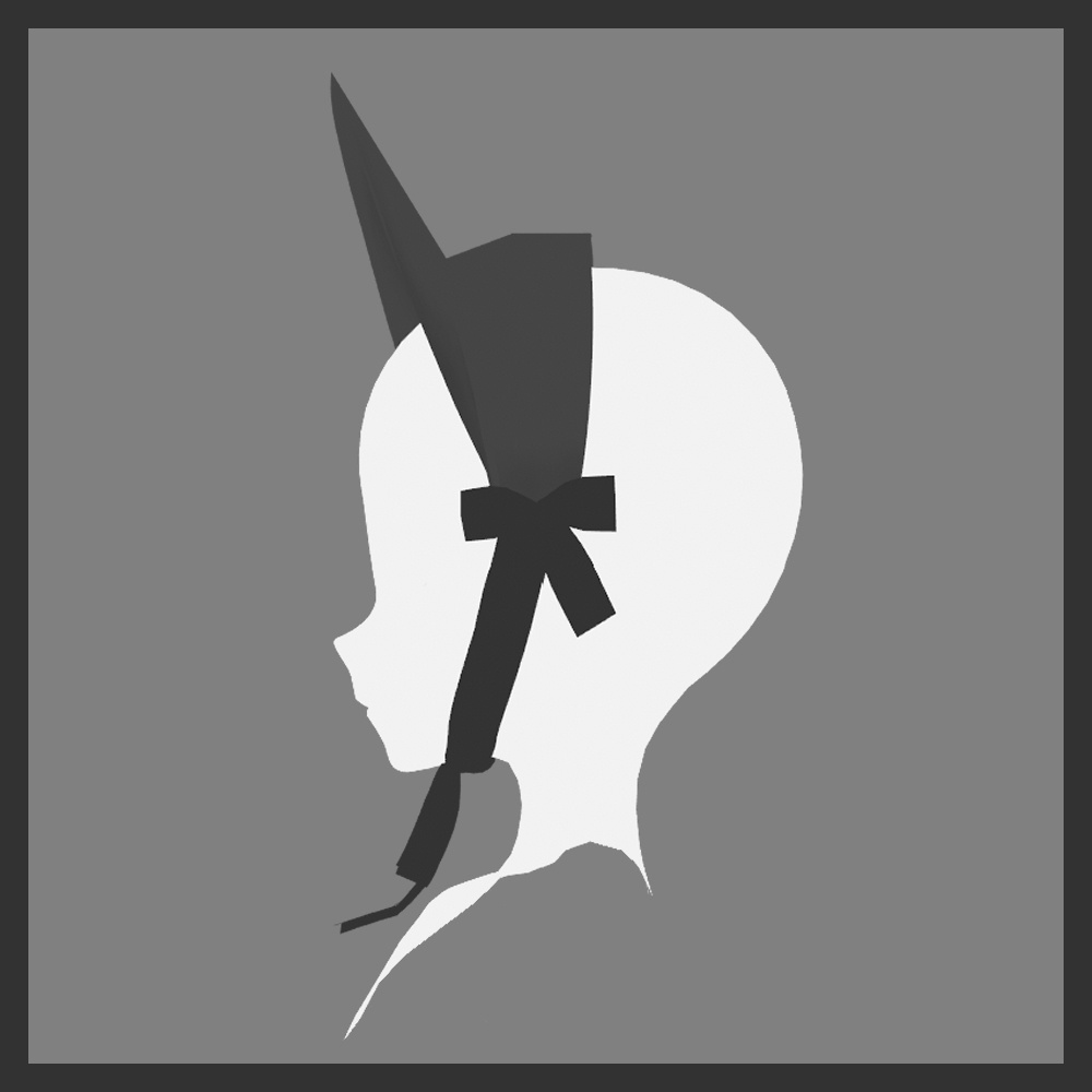 【VRoid】ハーフボンネット