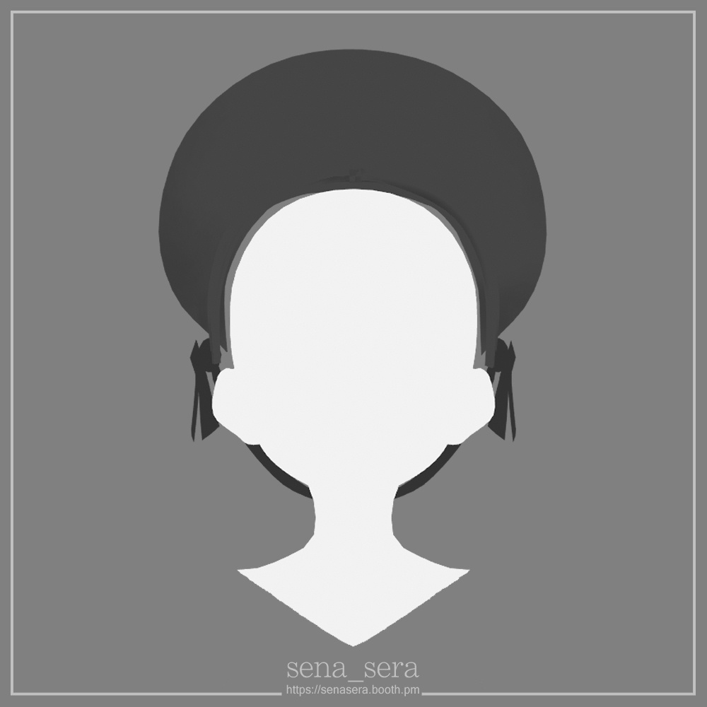 【VRoid】ハーフボンネット / Half bonnet