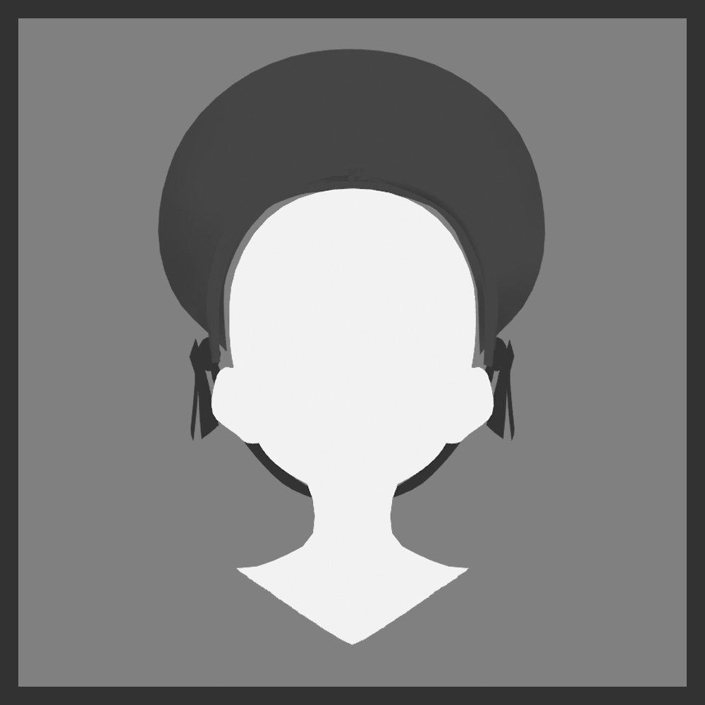 【VRoid】ハーフボンネット