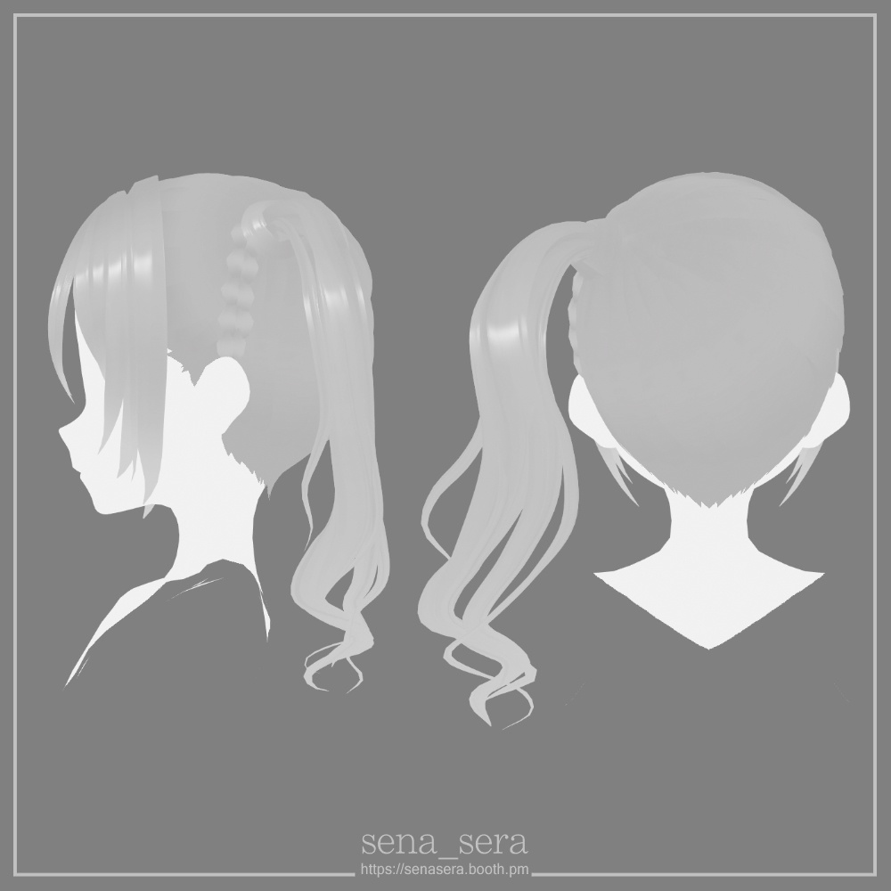 【VRoid】ガーリーサイドポニー / Girly side ponytail