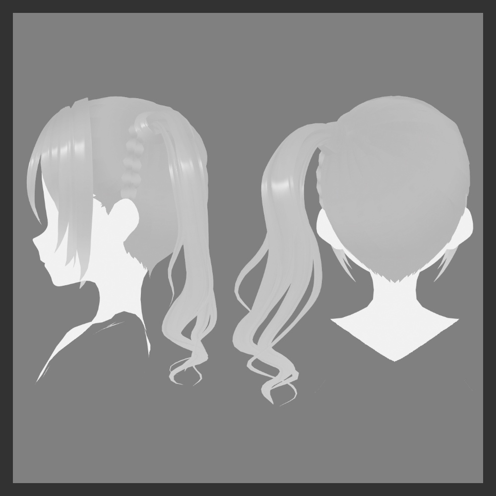 【VRoid】ガーリーサイドポニー