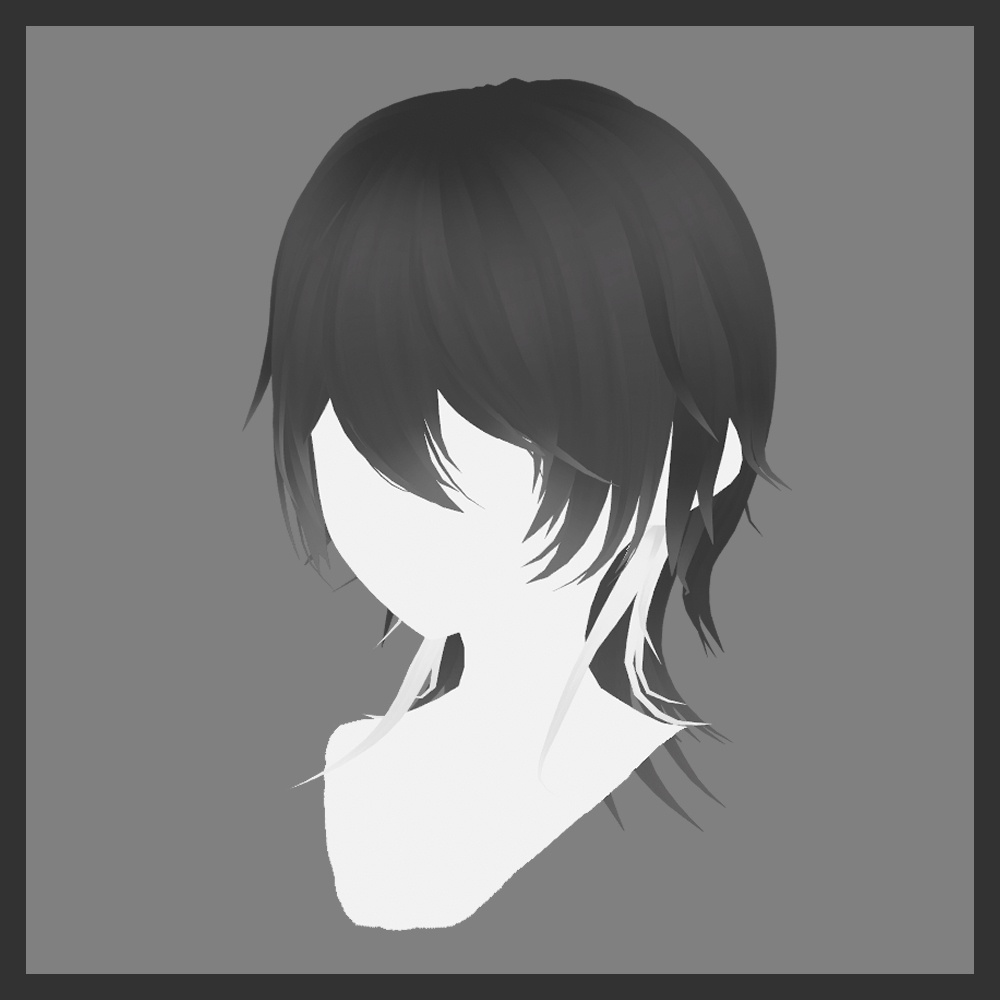 【VRoid】ダウナーウルフ／Downer Wolf Cut Hair