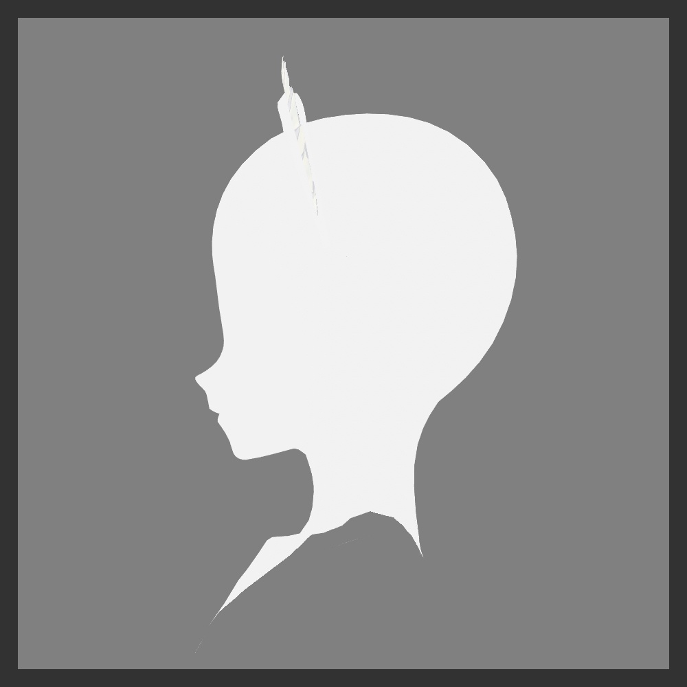 【VRoid】フリルメイドカチューシャ