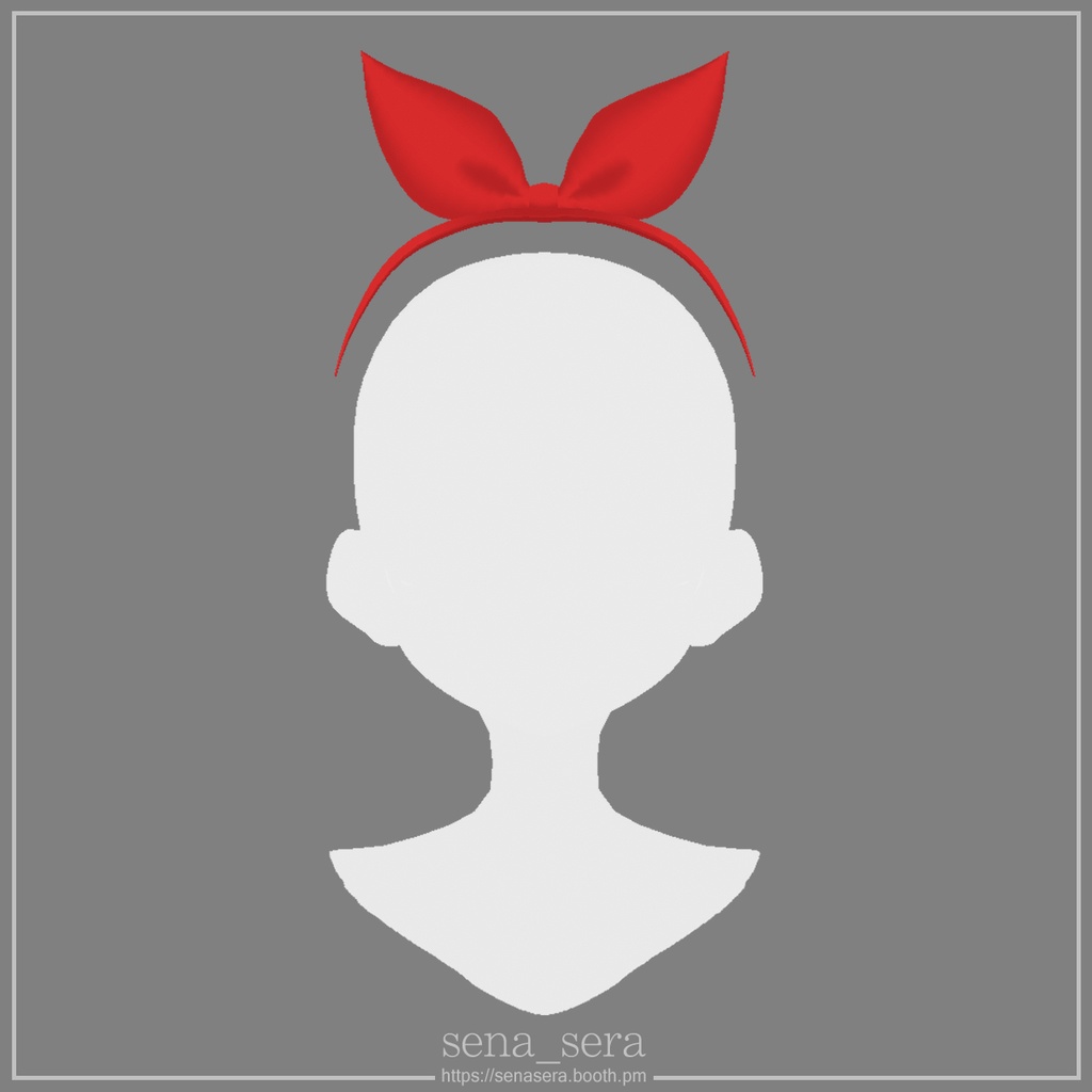 【VRoid】うさみみカチューシャ / Bunny ear headband