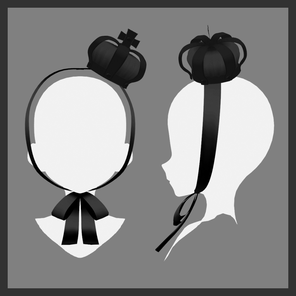 【VRoid】ゴシッククラウンハット