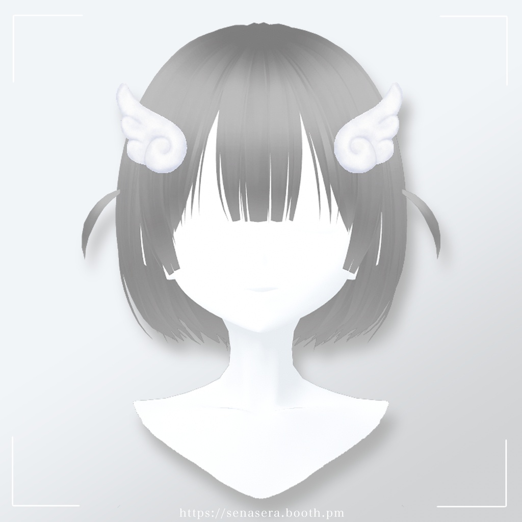 【VRoid】天使のはねクリップ 