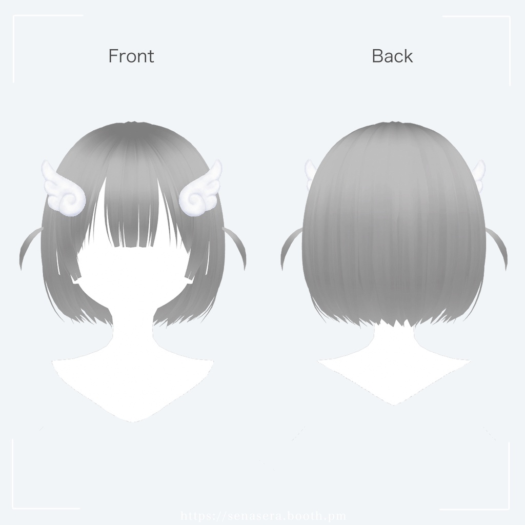 【VRoid】天使のはねクリップ