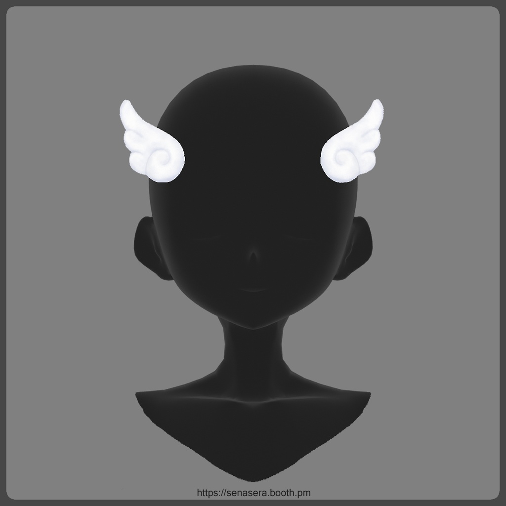 【VRoid】天使のはねクリップ / Angel Wing Hair Clip