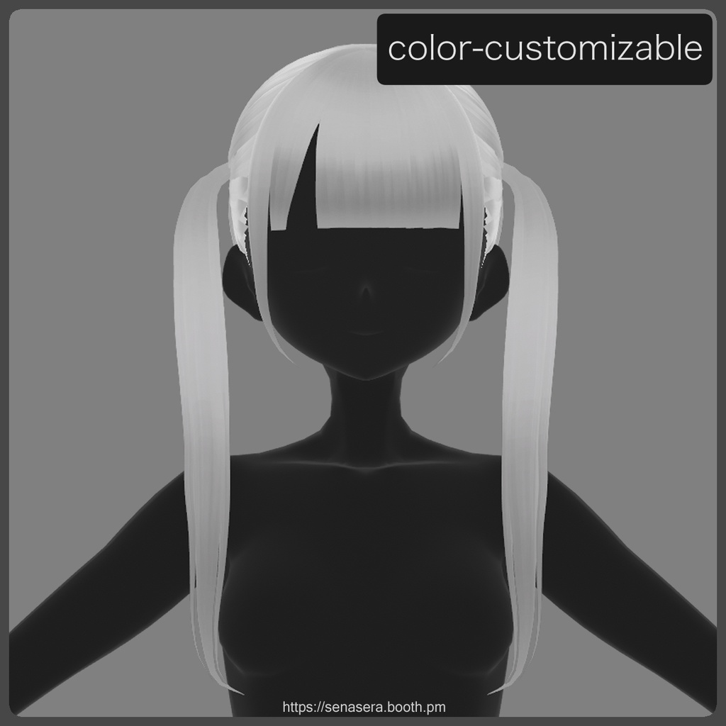 【VRoid】地雷ツインテール / Jirai-kei Style Twin Tails