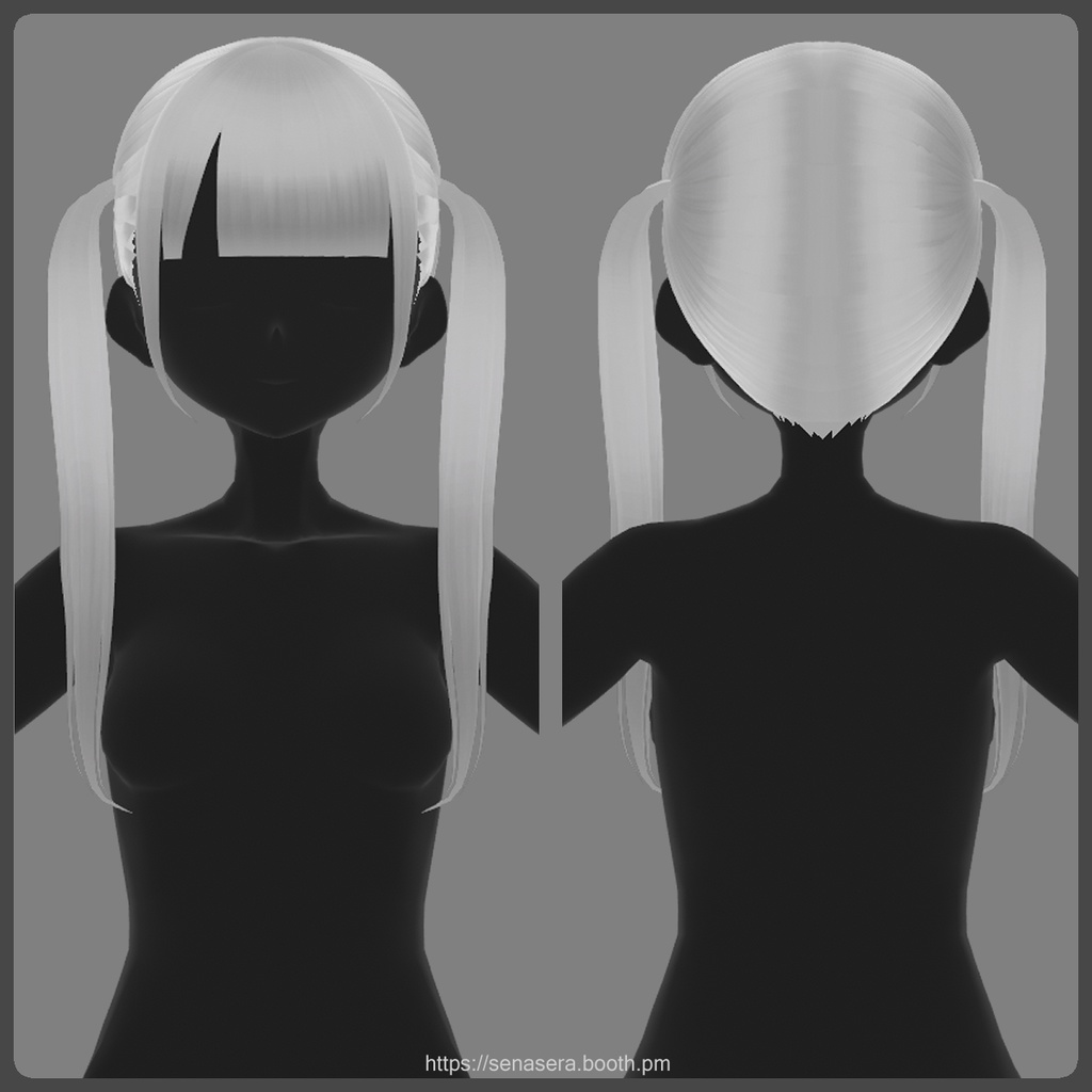 【VRoid】地雷ツインテール / Jirai-kei Style Twin Tails