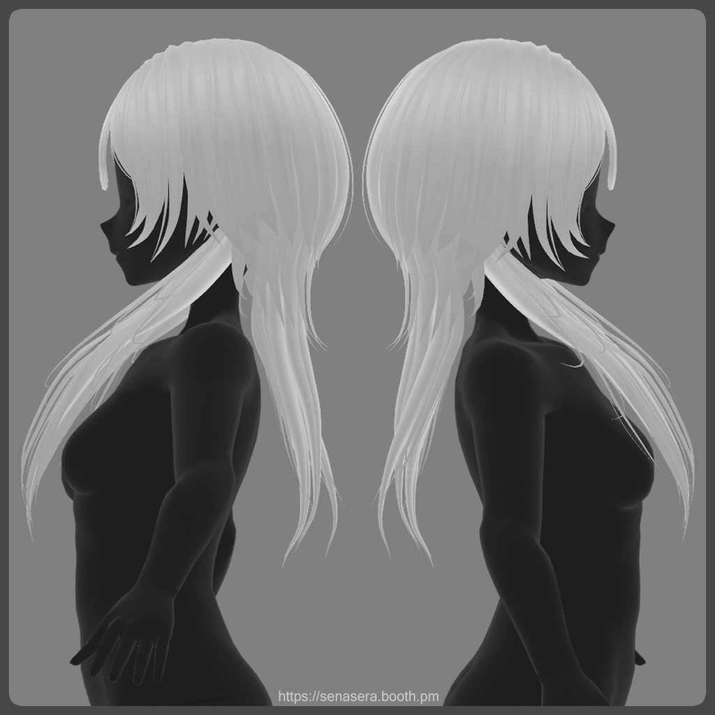 【VRoid】抜け感ロングウルフ / Effortless Long Wolf Cut