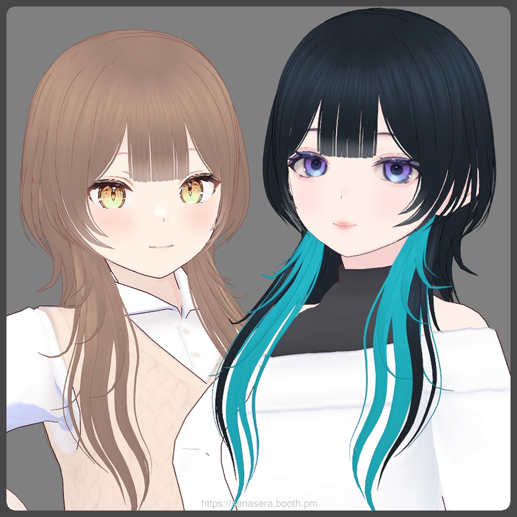 【VRoid】抜け感ロングウルフ / Effortless Long Wolf Cut