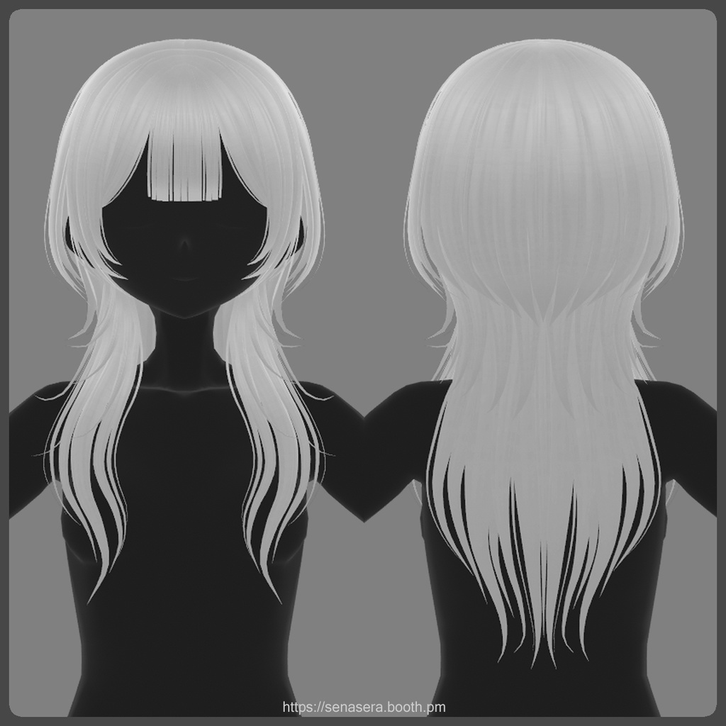 【VRoid】抜け感ロングウルフ / Effortless Long Wolf Cut